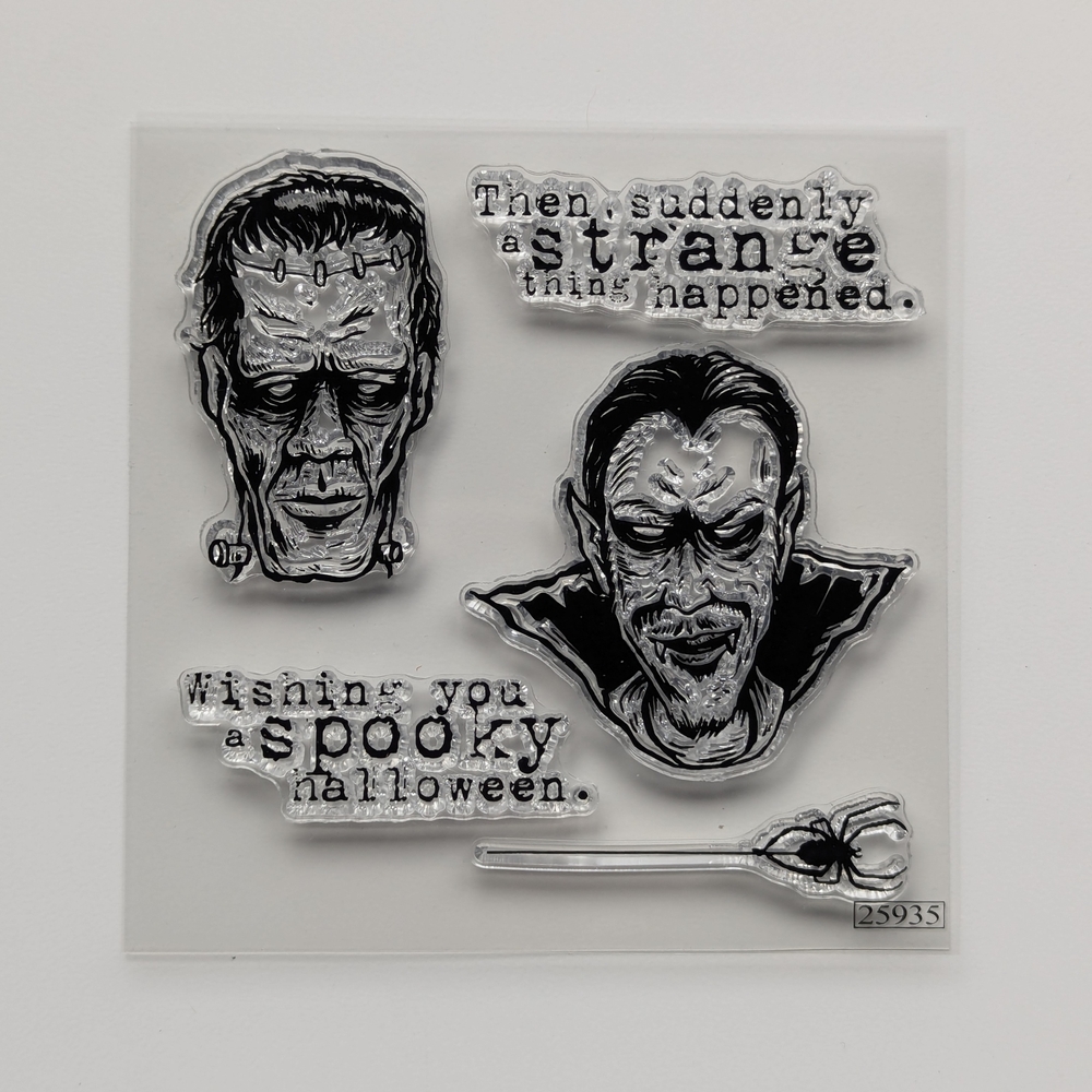 Sizzix Tim Holtz Monsters Stamps & Dies And Wood Planks Embossing Folder - Picture 4 of 7